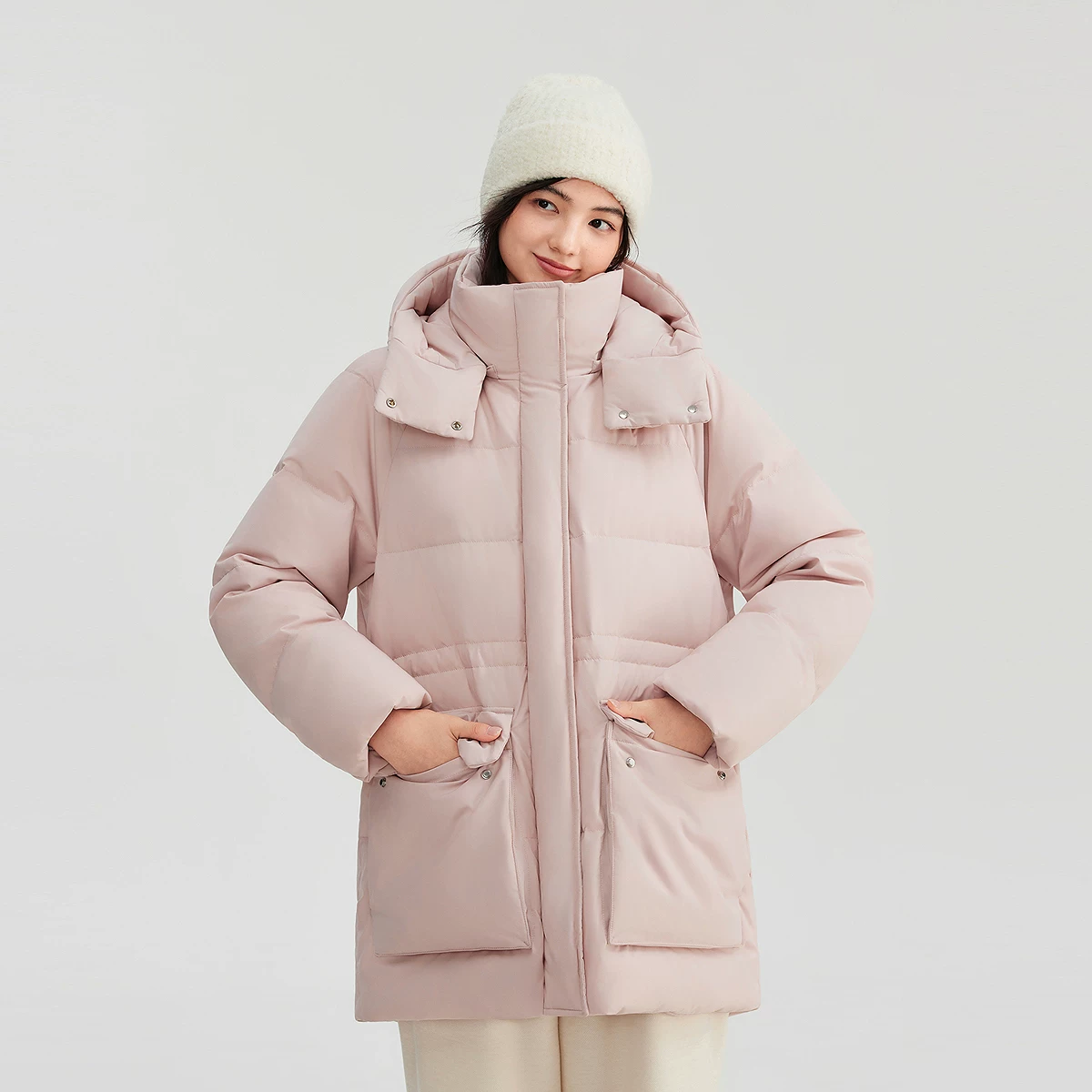 波司登抽绳收腰显瘦女士羽绒服 300.25元 - 86线报