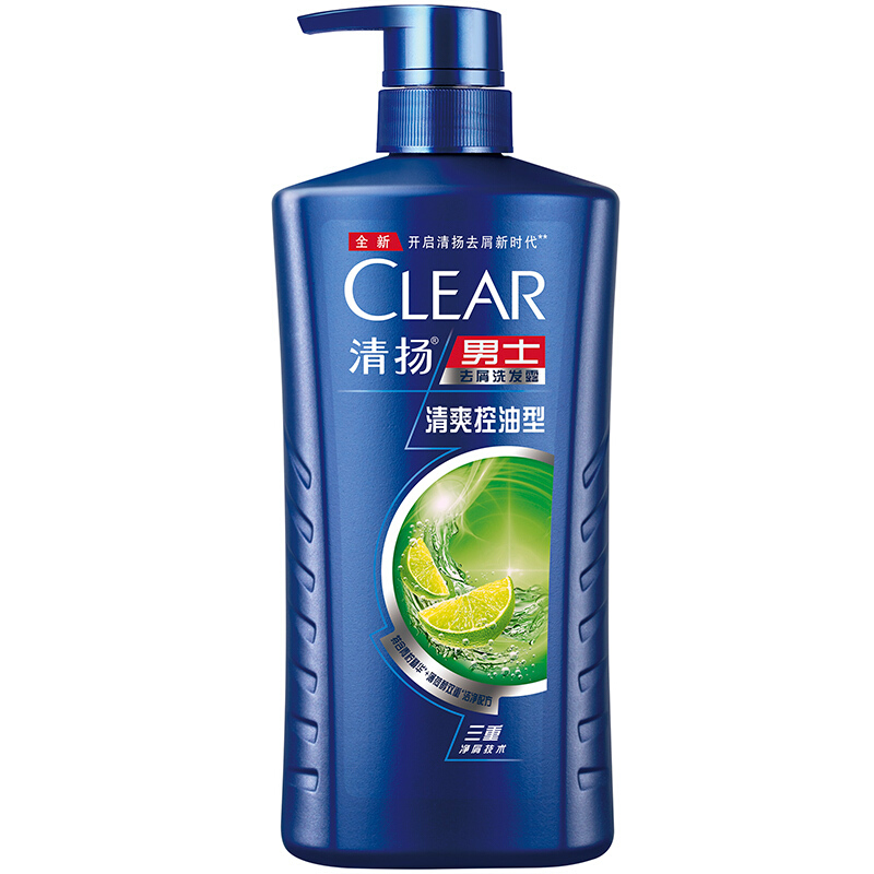 清扬男士去屑洗发露清爽控油型500g 17.3元 - 折送网