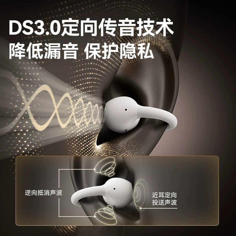 南卡Clip Super2开放式耳夹式蓝牙耳机霜茸白 379元 - 86线报 南卡Clip Super2开放式耳夹式蓝牙耳机霜茸白 379元 - 86线报