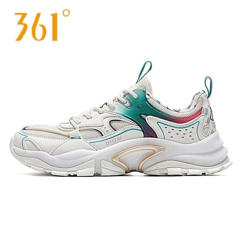 361°逆鳞女复古老爹鞋春秋款耐磨舒适轻便百搭运动鞋休闲鞋 51.1元 - 折送网