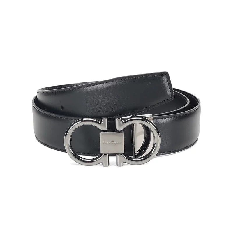 Salvatore Ferragamo男士牛皮板扣式双面腰带679938 1866元 - 线报酷