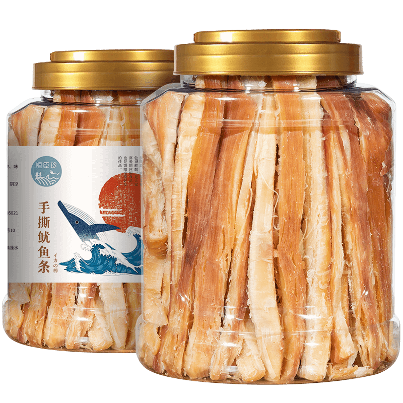 恒臣珍碳烤鱿鱼条零食礼盒即食海鲜250g 21.8元 - 86线报