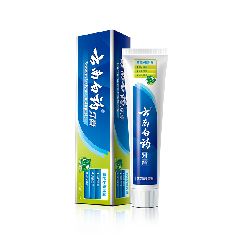 云南白药牙膏薄荷清爽型210g 26.3元 - 线报酷