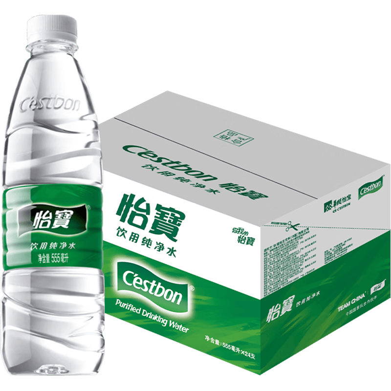 怡宝纯净水555ml×24瓶整箱 26.8元 - 86线报