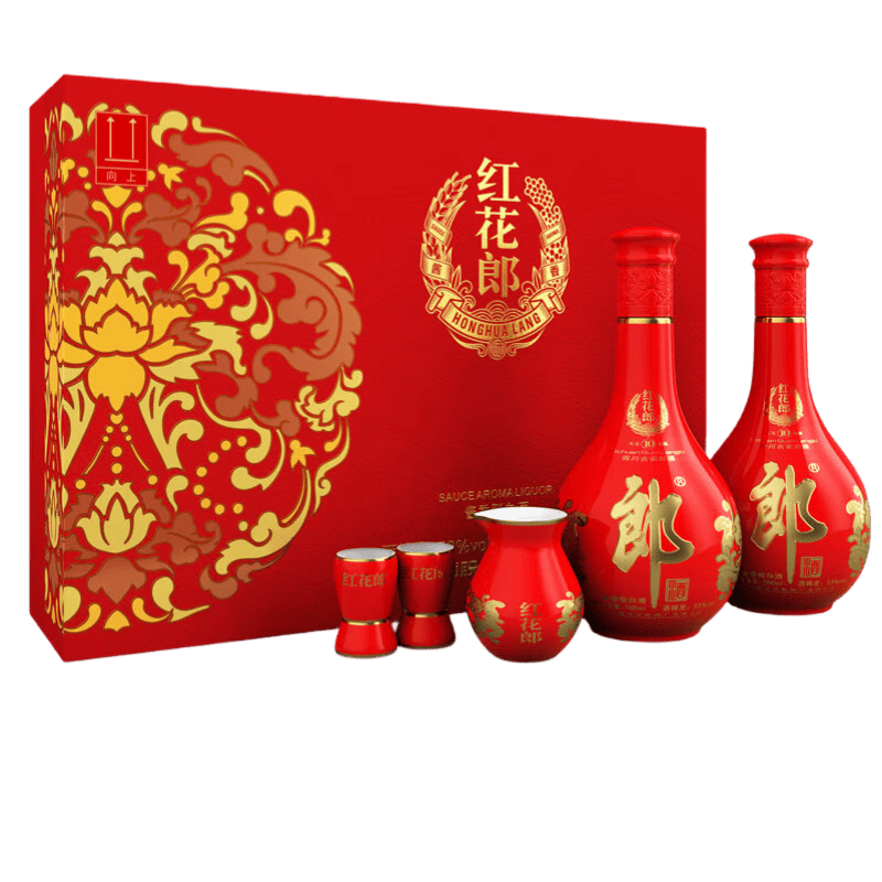 郎酒红花郎10酱香型53度500mL*2瓶礼盒装 427.25元 - 86线报
