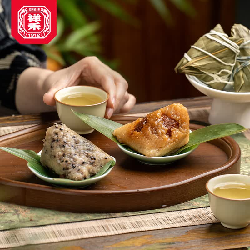 祥禾饽饽铺端午粽子糯米红枣蜜枣鲜肉蛋黄肉粽200g两枚我在天津哈哈粽高汤鸡肉棕 5.9元 - 86线报