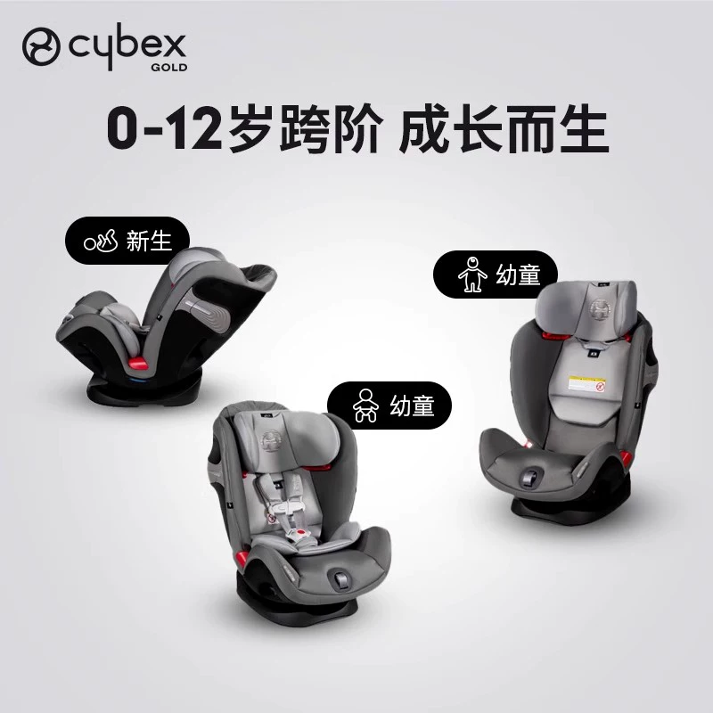 cybex Eternis S 儿童安全座椅 0-12岁 蓝色 券后1346元 - 美泡泡