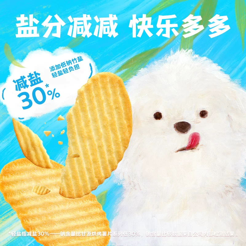甘源轻盐薯片大礼包370g约12包 6.4元 - 86线报