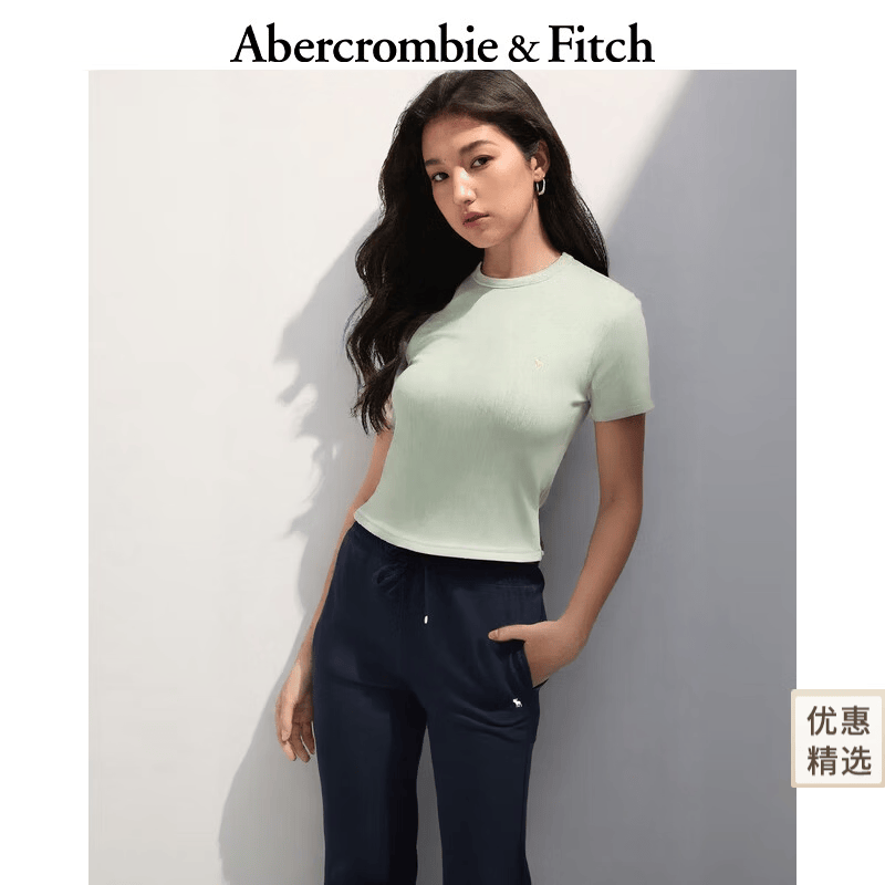 Abercrombie&Fitch女士短袖T恤139-5272 78.54元 - 86线报 Abercrombie&Fitch女士短袖T恤139-5272 78.54元 - 86线报