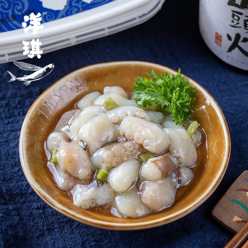洋琪食品海鲜日料芥末章鱼150g 15.6元 - 86线报