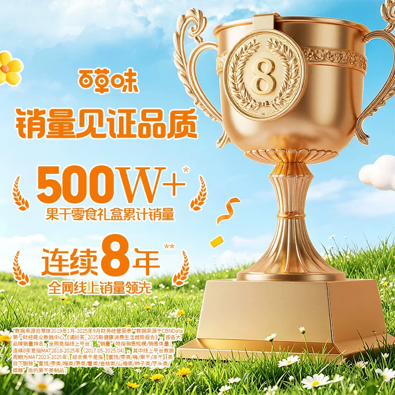 百草味果干零食大礼包630g 12.24元 - 86线报