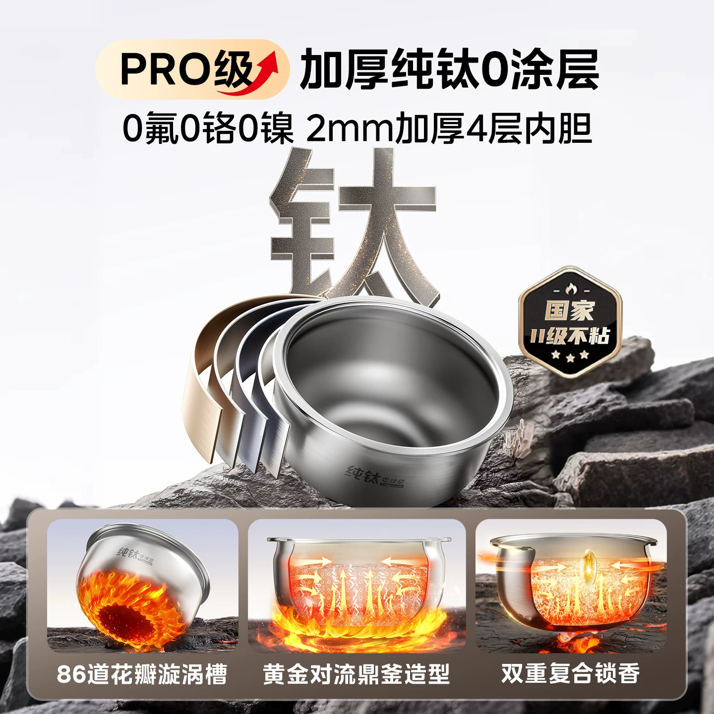 美的花瓣Pro含钛涂层陶瓷内胆IH加热电饭煲 515.36元 - 86线报