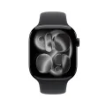 Apple Watch Series 11 智能手表 GPS版 46mm 亮黑色铝金属表壳 黑色运动型表带 S/M 券后1996.65元 图片 1
