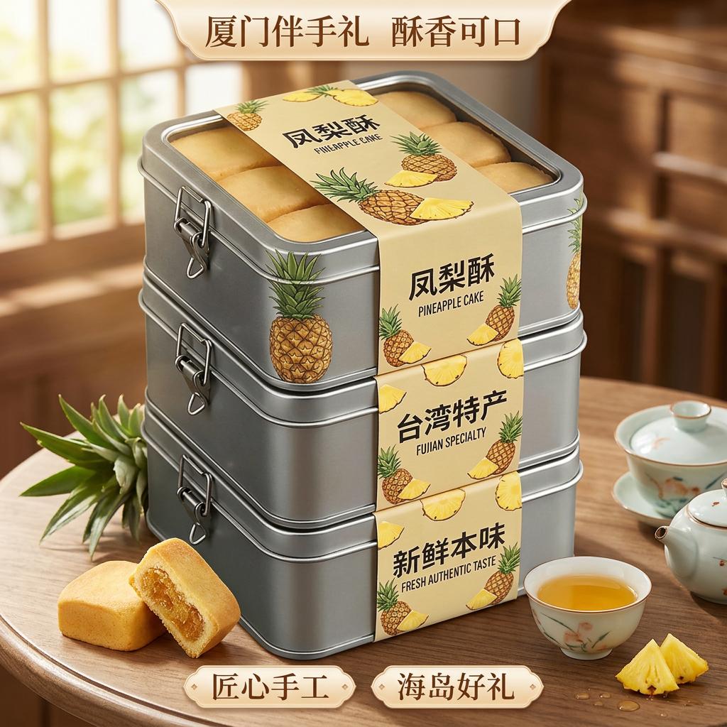 喏酱凤梨酥20g*16枚/盒独立包装小铁盒51﹪果肉 11.98元 - 86线报