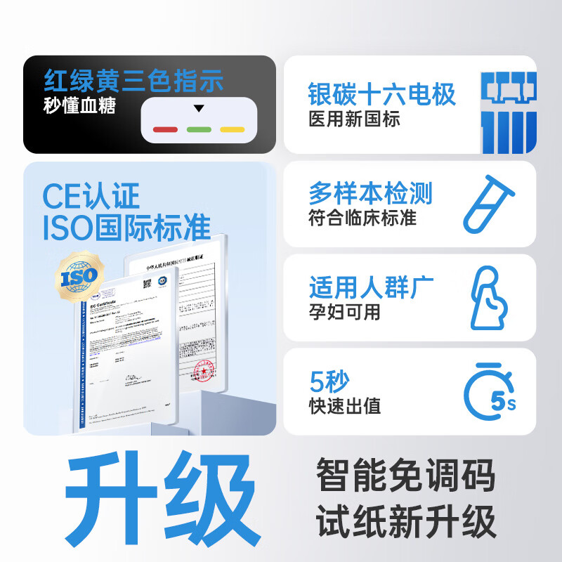 三诺优佳血糖仪家用指尖血糖检测仪仪器+100支试纸 56.64元 - 86线报
