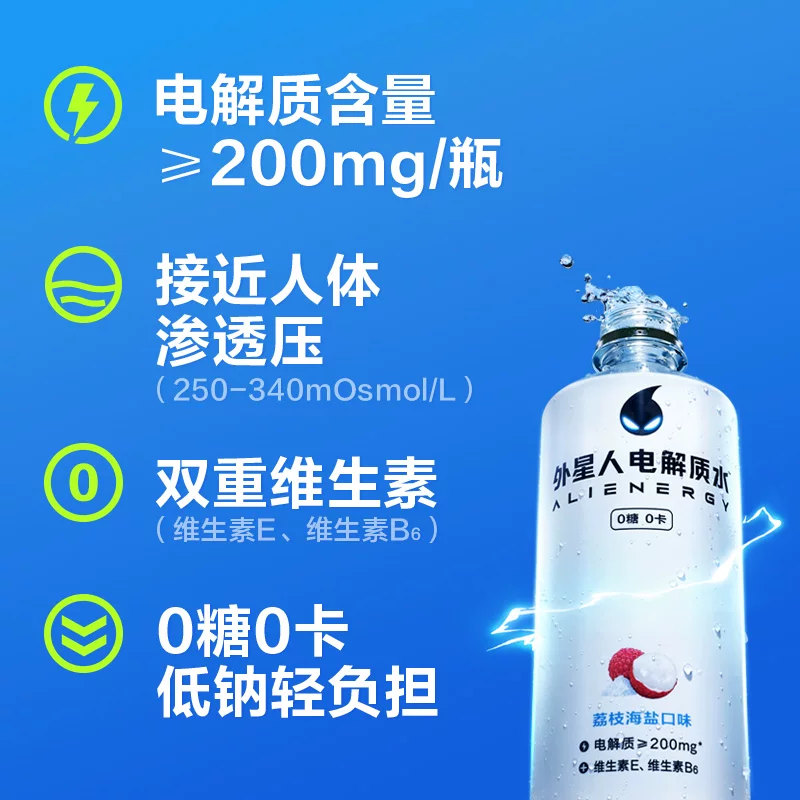 alienergy外星人0糖0卡电解质水330ml*6 15.9元 - 86线报