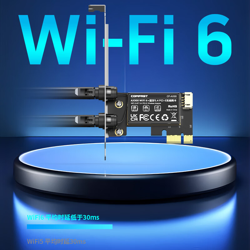 COMFAST WiFi6双频5G无线网卡 68元 - 86线报