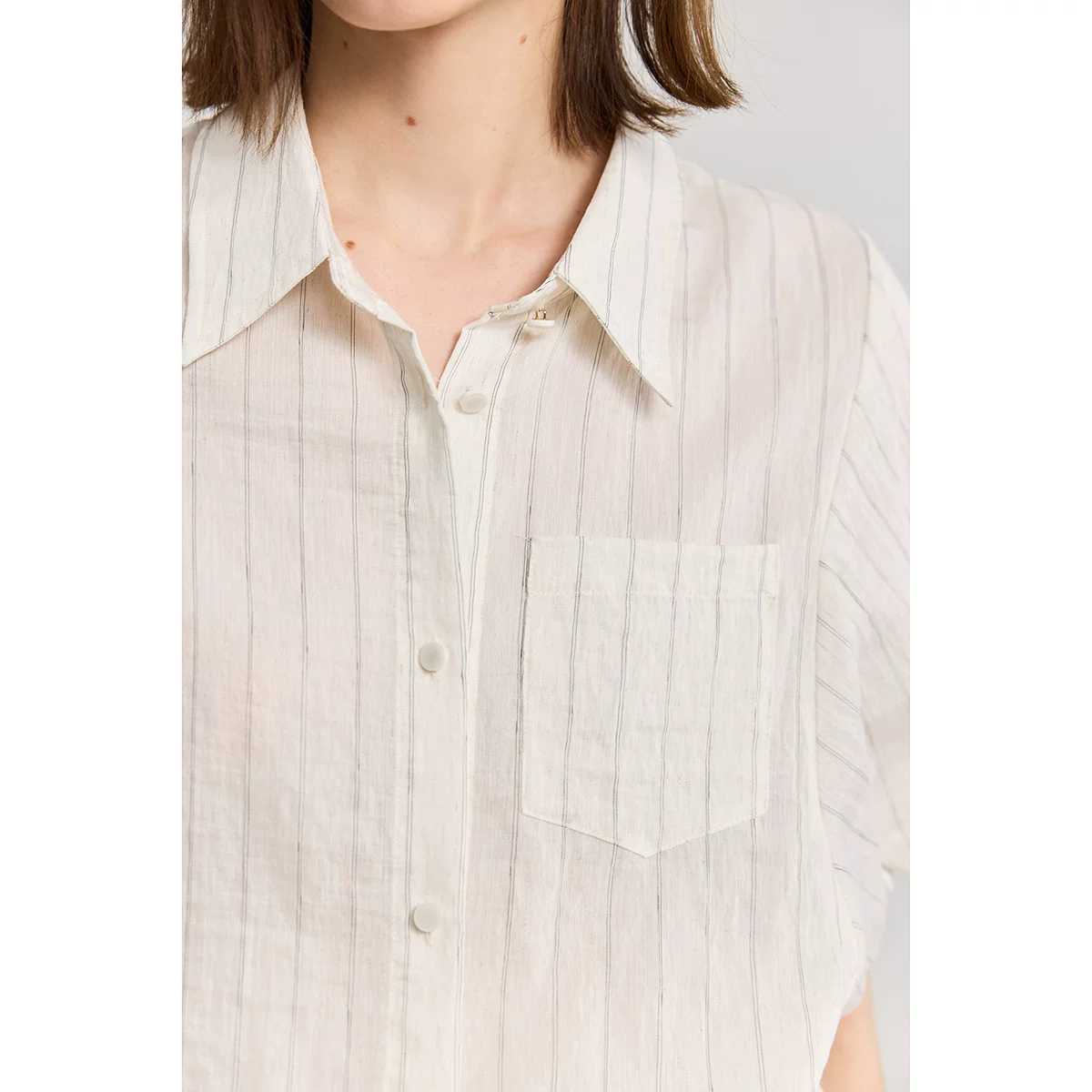 LILY2025新款女装通勤短袖衬衫125209C4933145 65元 - 86线报