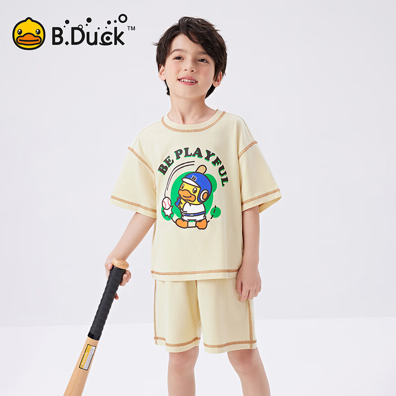 B.Duck童装男女童短袖短裤两件套 52元 - 线报酷 B.Duck童装男女童短袖短裤两件套 52元 - 线报酷