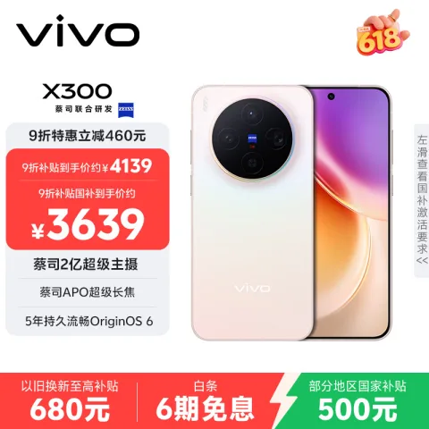 vivo X300 5G手机 12GB+256GB 幸运彩 2594.61元 图片 1