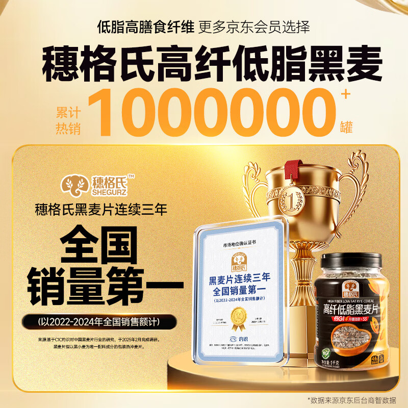 SHEGURZ高纤黑麦片1kg 31.9元 - 86线报