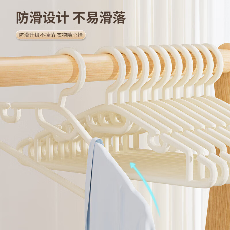 加厚加粗装耐用防滑凹槽衣架5个 1元 - 86线报