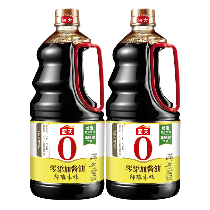 海天酱油即醇本味零添加特级生抽1.54kg×2瓶 19.81元 - 86线报 海天酱油即醇本味零添加特级生抽1.54kg×2瓶 19.81元 - 86线报