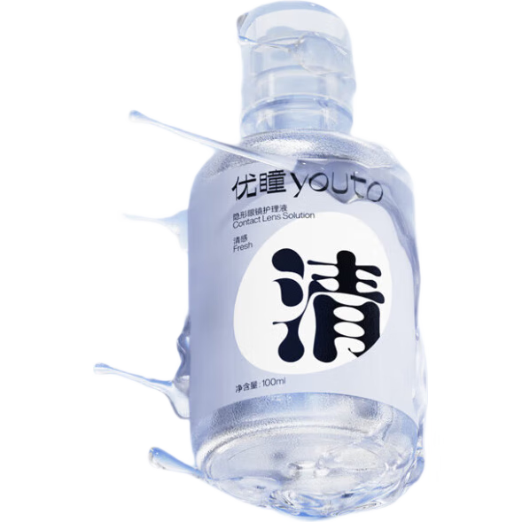 优瞳清感蓝胖子隐形眼镜护理液100ml 2.9元 - 线报酷