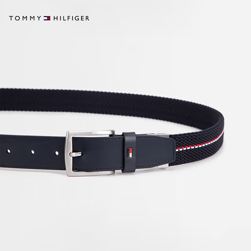 TOMMY HILFIGER双面用皮革拼接弹力编织腰带皮带 527元 - 86线报