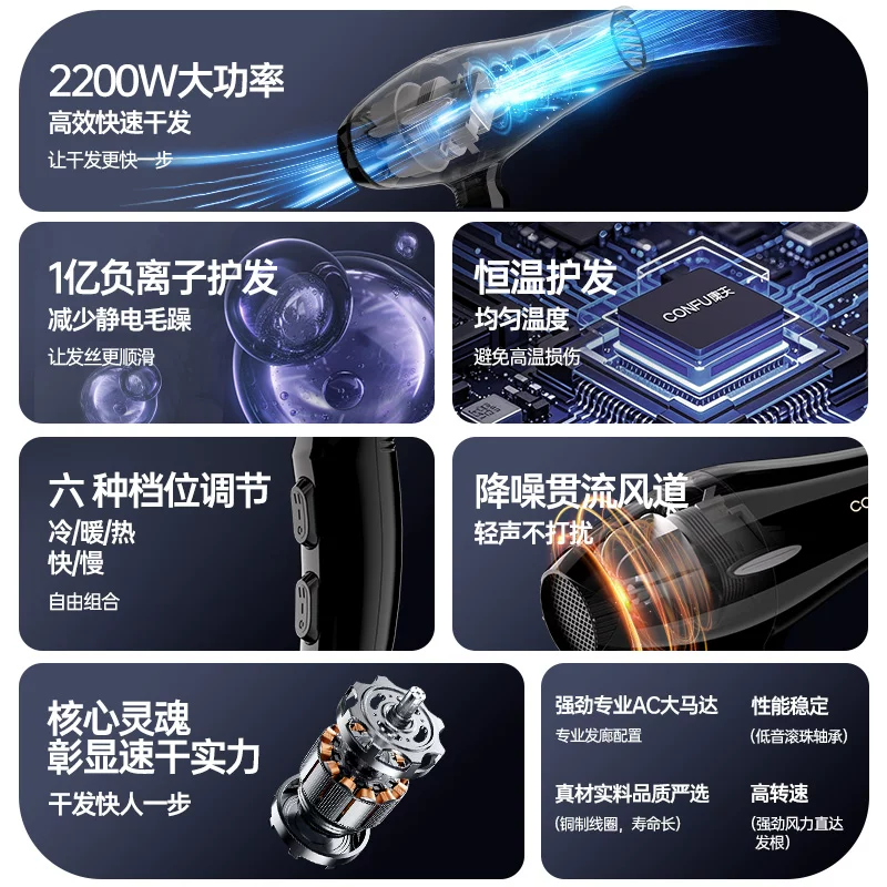 康夫KF-9817电吹风深灰色 43.83元 - 86线报