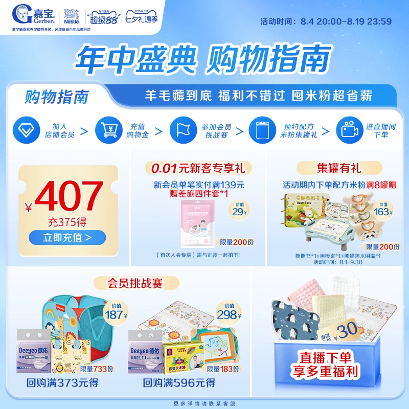 嘉宝婴儿高铁辅食米粉250g 43.11元 - 86线报