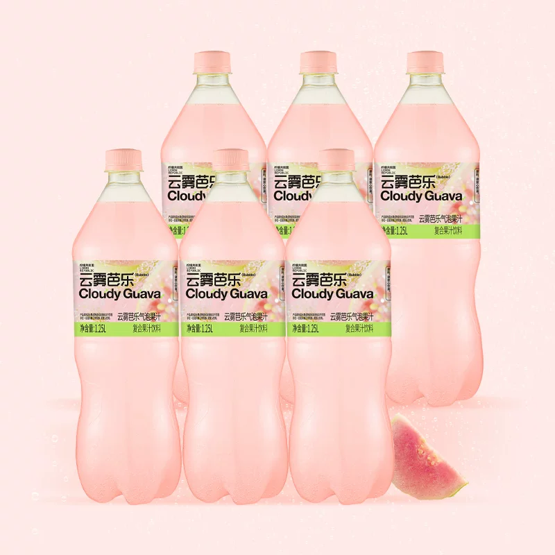 Lemon Republic云雾柠檬芭乐气泡水果汁饮料1.25L*4瓶 35.9元 - 86线报