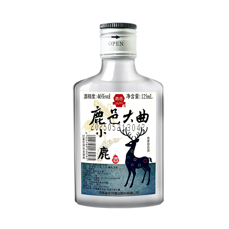 鹿邑大曲小鹿46°浓香型白酒125ml 0.9元 - 86线报