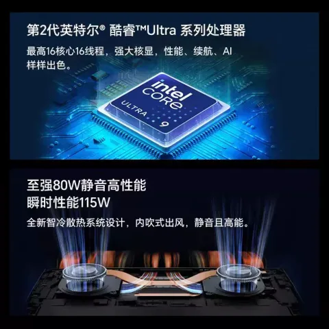 荣耀 MagicBook Pro 14 二代酷睿Ultra版 14.6英寸 U5 32GB 1TB 券后5269.15元 图片 2