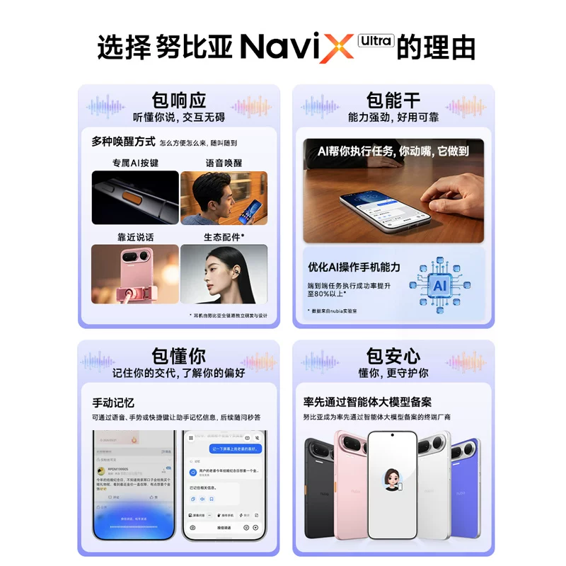 努比亚NaviX Ultra手机豆包手机助手晓龙8至尊版AI智能手机2亿像素高清护眼屏官方正品 5999元 - 86线报