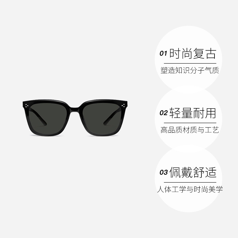 GENTLE MONSTER自营方框黑框墨镜GENT-01 1396.3元 - 线报酷