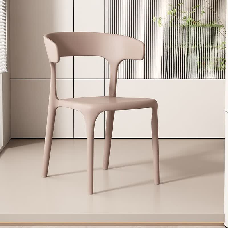 金格羽塑料餐椅靠背椅家用休闲牛角椅2把 44.95元 - 86线报