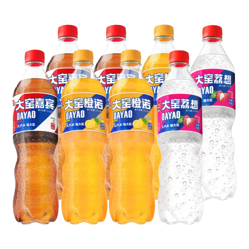 大窑汽水瓶装碳酸饮料混合口味520ml×8 11.9元 - 86线报 大窑汽水瓶装碳酸饮料混合口味520ml×8 11.9元 - 86线报