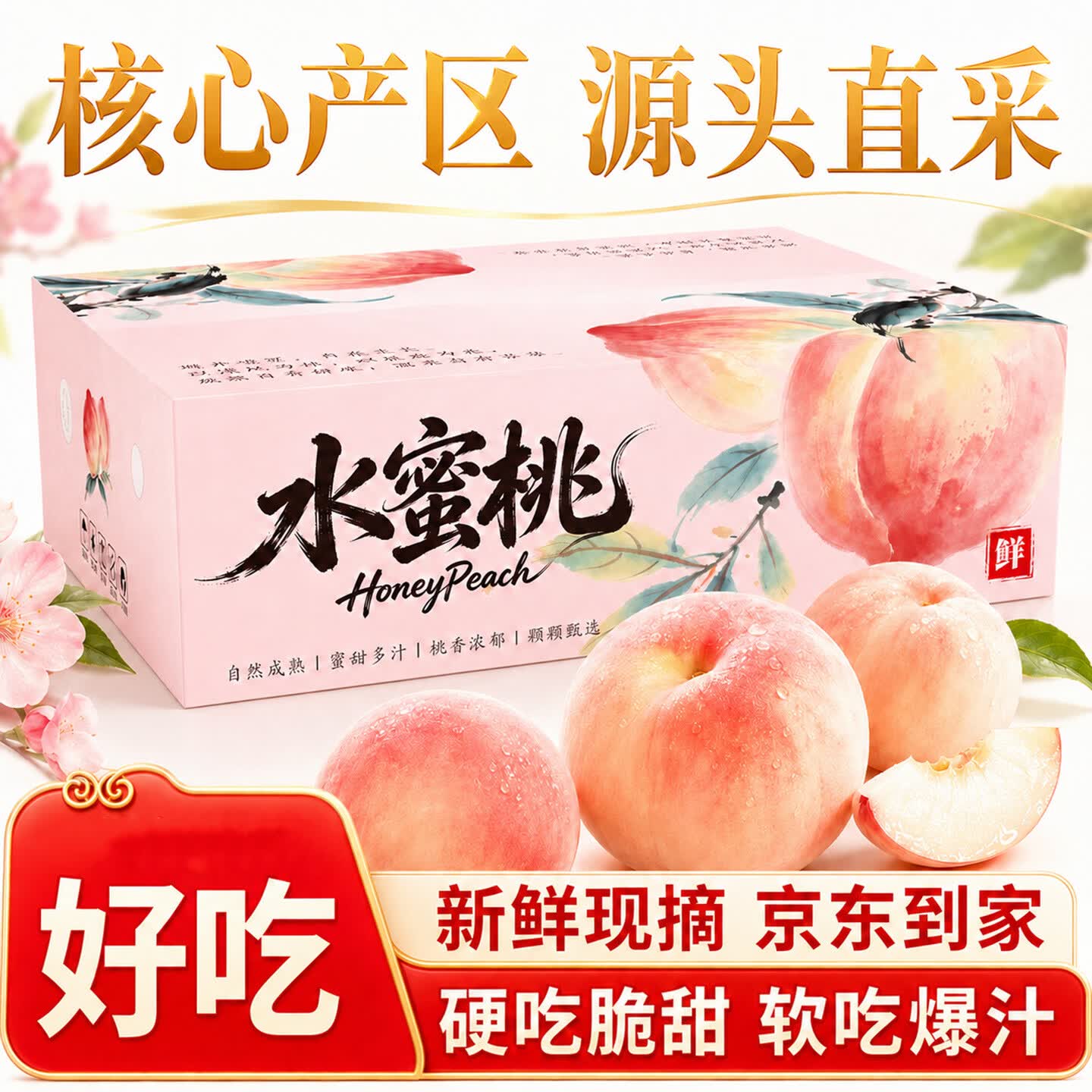 果领队正宗江苏白凤水蜜桃一级果3-4两12枚礼盒装净重3.6斤+ 29.9元 - 86线报 果领队正宗江苏白凤水蜜桃一级果3-4两12枚礼盒装净重3.6斤+ 29.9元 - 86线报