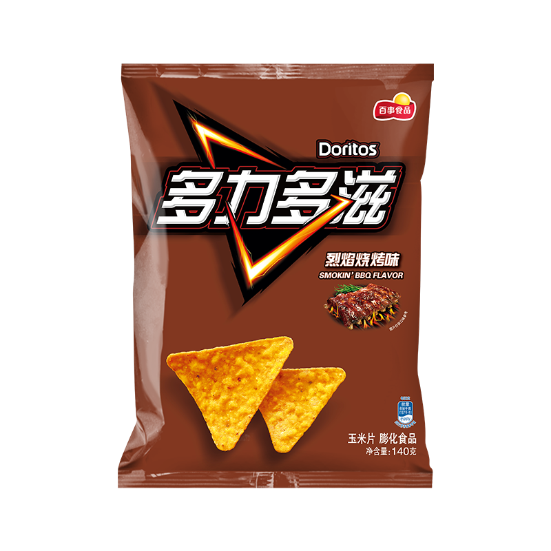 再降价 需首购礼金 限地区:Doritos多力多滋 玉米片 烈焰烧烤味 140g - 线报酷