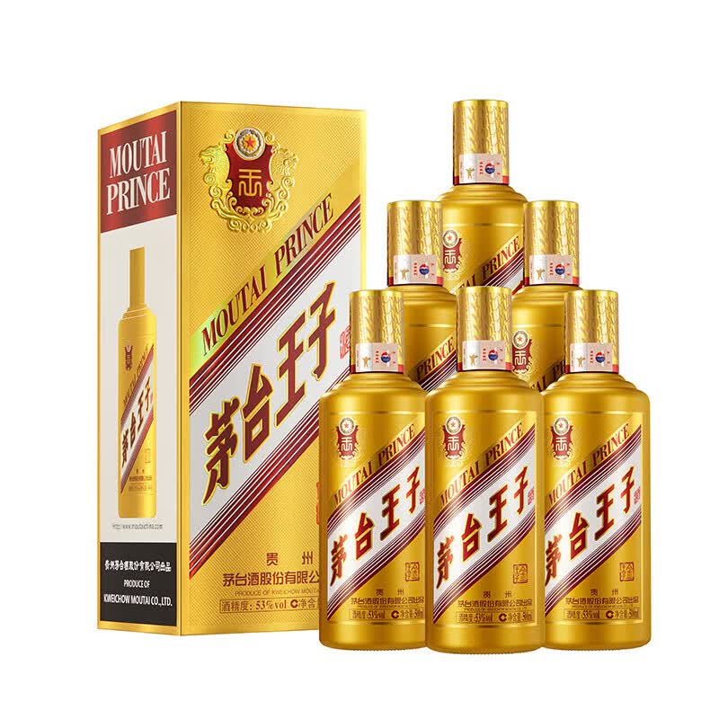 茅台金王子酱香型白酒53度500ml*6整箱装 883.84元 - 86线报