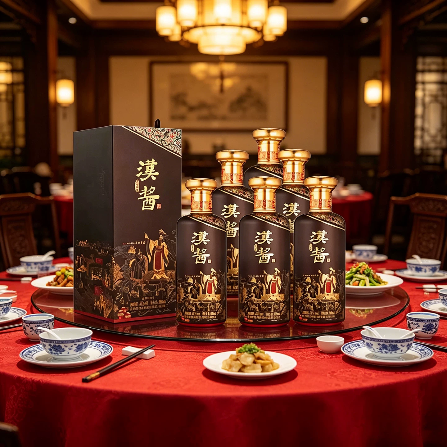 茅台酱香酒贵州茅台汉酱酒匠心传承53度酱香型白酒500ml*6瓶 2031.77元 - 86线报
