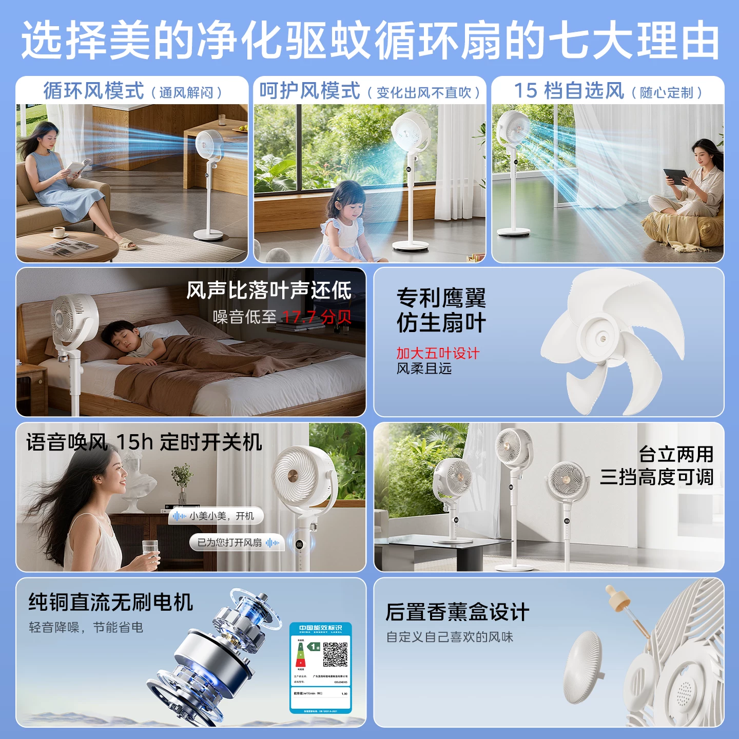 美的24jk遥控台地强力节能音静3D立体新款电风扇 249元 - 86线报