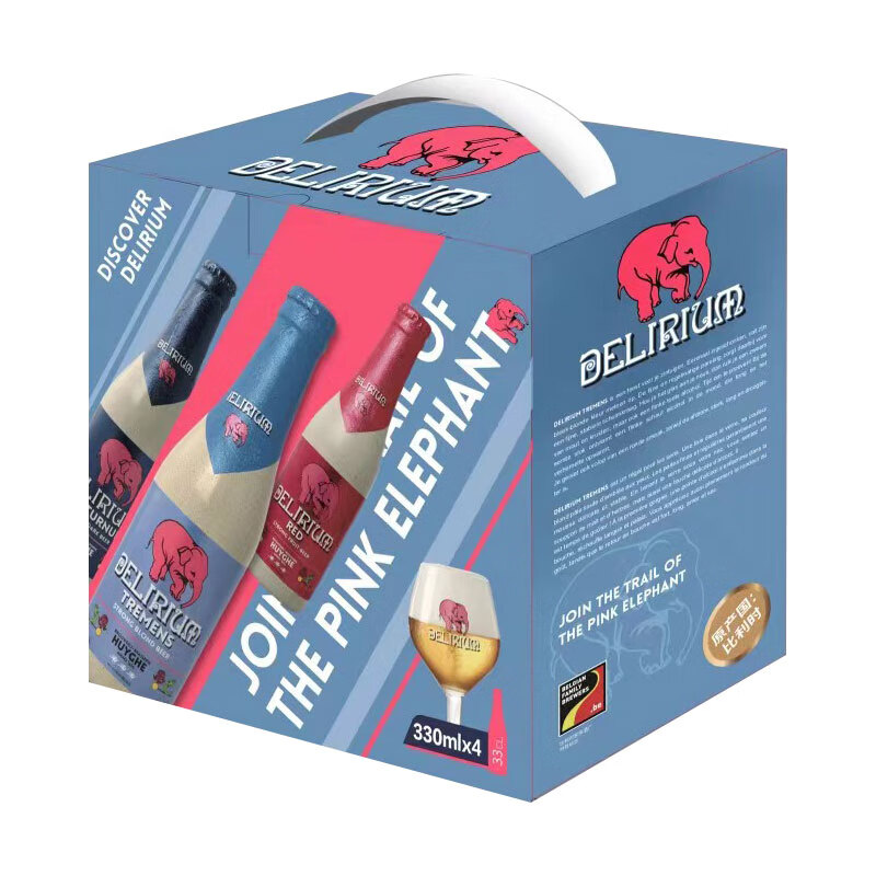 粉象精酿啤酒礼盒+酒杯带杯330mL4瓶礼盒装 84.06元 - 86线报