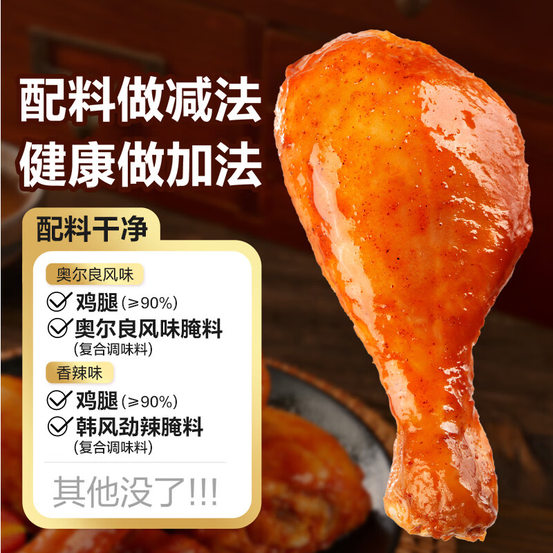 良品铺子高蛋白低脂肪去皮鸡腿600g2口味8袋 22.9元 - 折送网