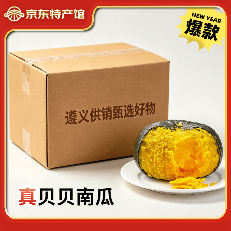 黔婆婆贝贝南瓜粉糯香甜5斤 9.89元 - 86线报