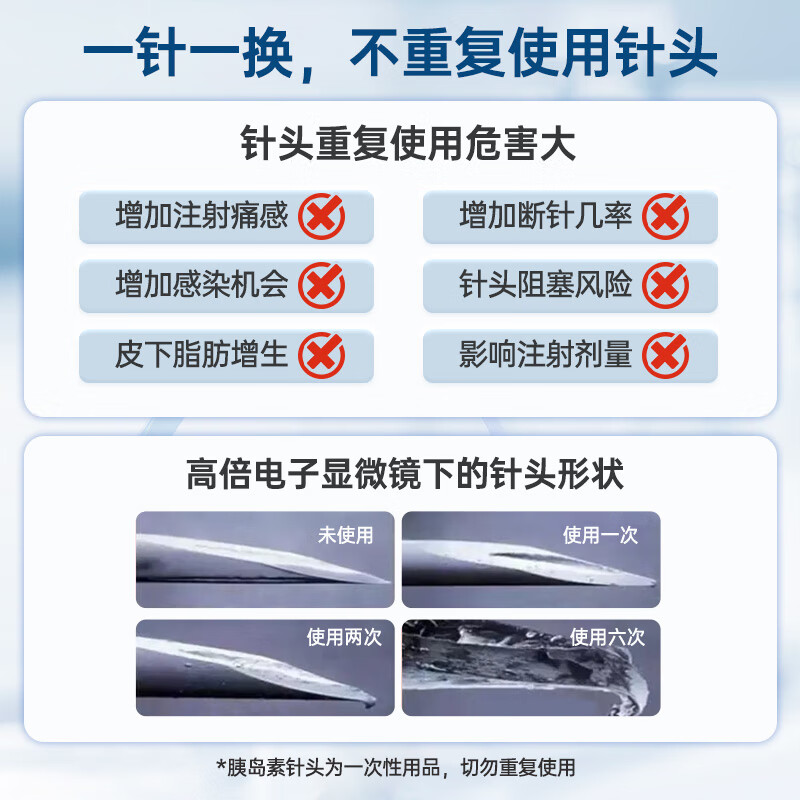 新优锐BD胰岛素针头一次性使用胰岛素注射笔用针头0.23*4mm196支 222.44元 - 86线报