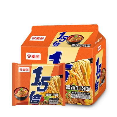 今麦郎1.5倍香辣牛肉味方便面5袋 8.38元 - 86线报
