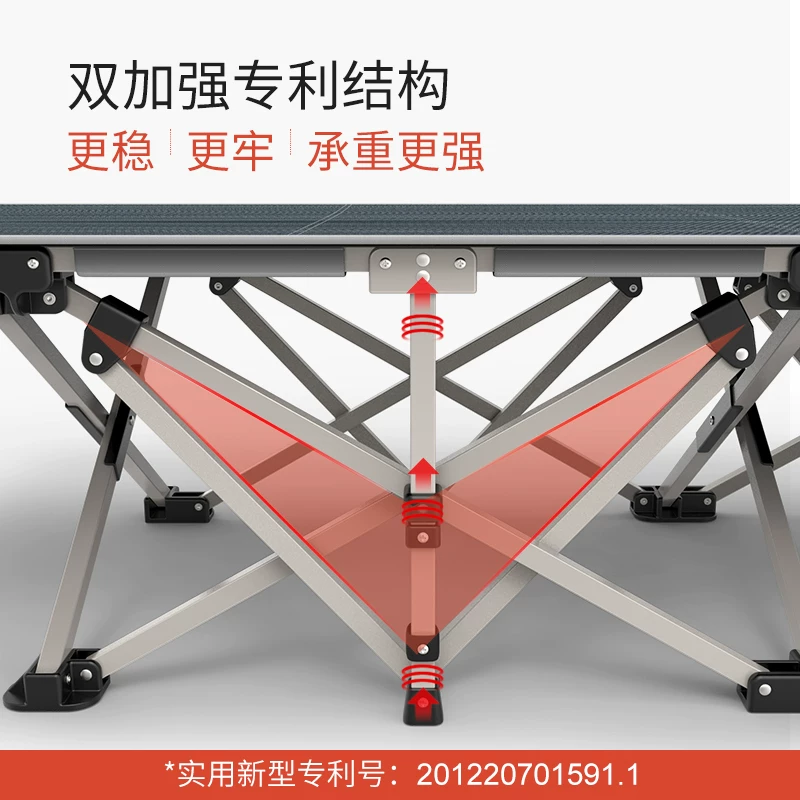 瑞仕达折叠床单人办公室午睡神器午休躺椅家用简易陪护便携行军床 115元 - 86线报