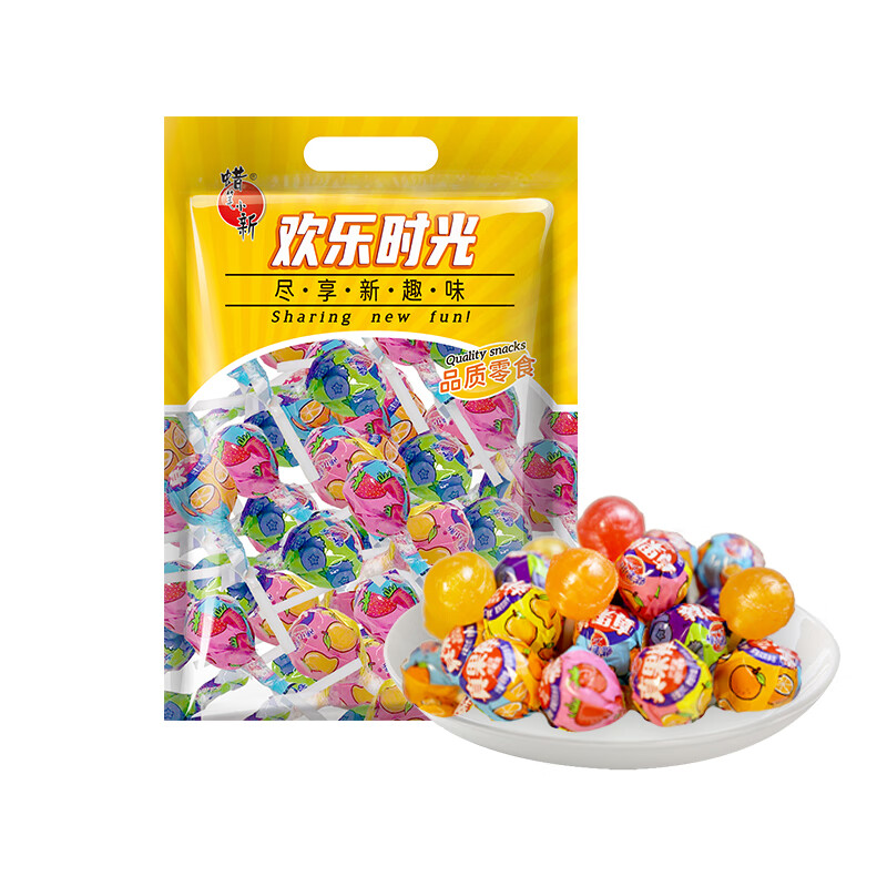 蜡笔小新真果棒棒糖500g多种水果味休闲零食儿童生日礼物散糖 2.9元 - 86线报